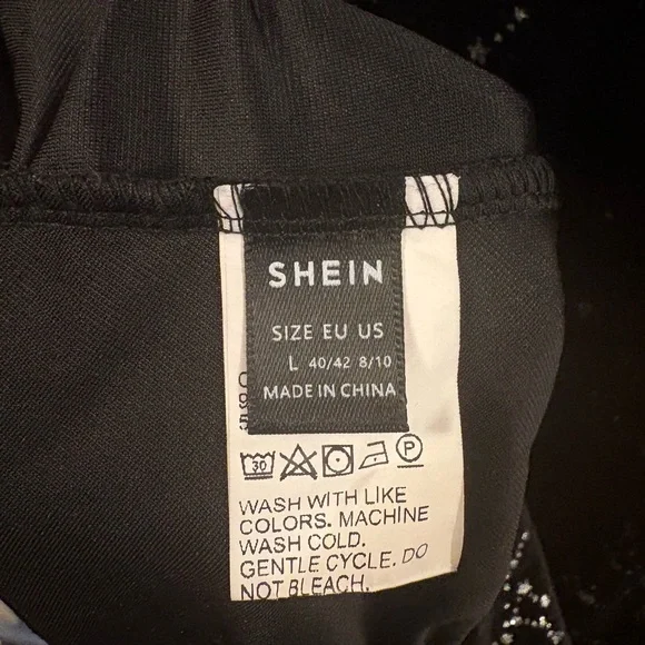 Black Sparkle Dresses – SHEIN Sequin & Velvet Star – Size L - Picture 3 of 3